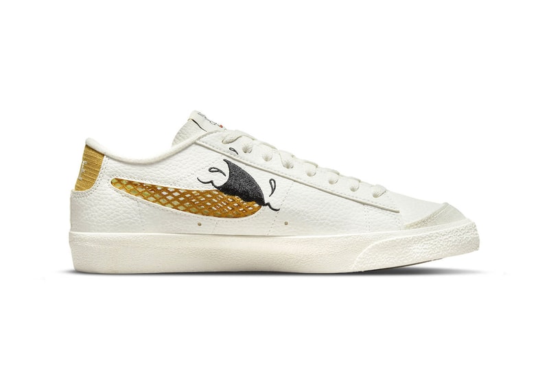 Nike Blazer Low Sun Club dm0210-100 Release Info white rubber burnt yellow leather canvas shark fin water release info