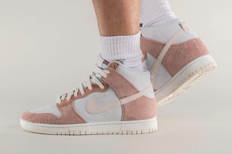 Take an On-Foot Look at the Nike Dunk High "Fossil Rose"