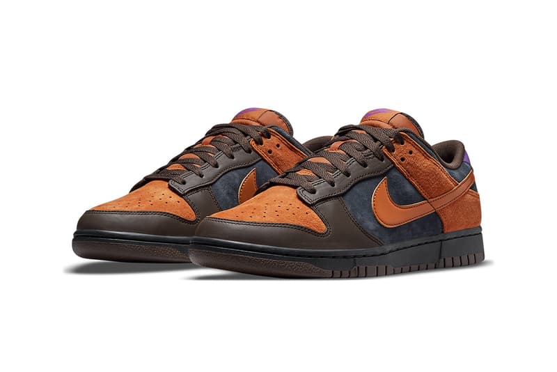 Nike Dunk Low "Cider" DH0601 Release Information Restock Drops Swoosh SB Brown Leather Suede