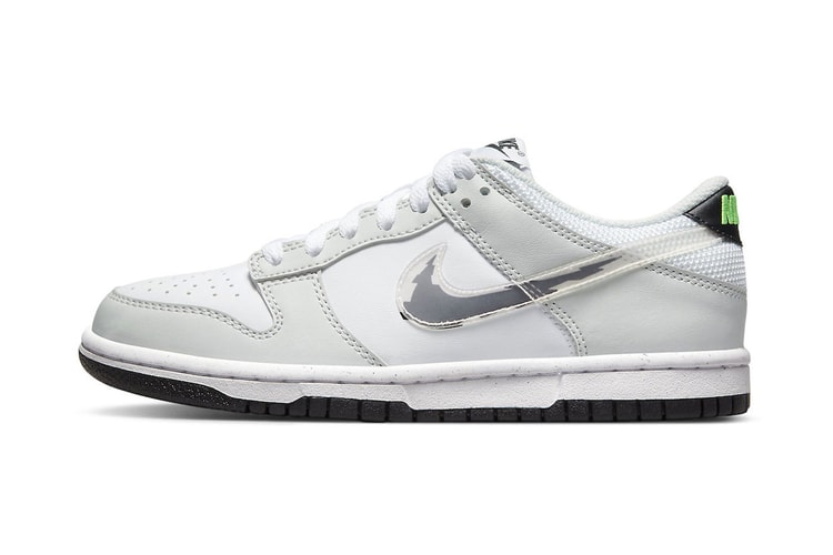 Nike's Dunk Low Arrives With Stacked Glitch Swooshes