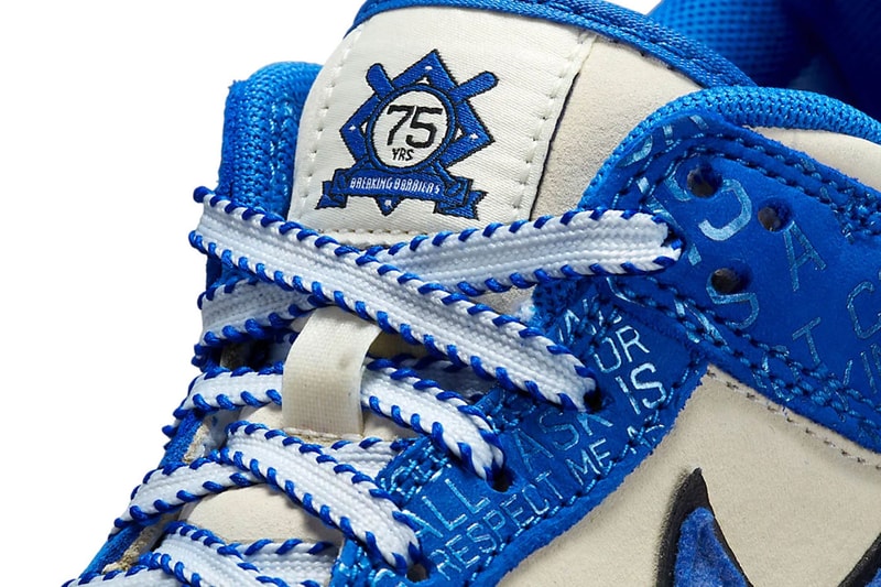 Nike Dunk Low Jackie Robinson MLB dodgers rookie of the year league mvp world series 75 years breaking barriers first african american player release info date