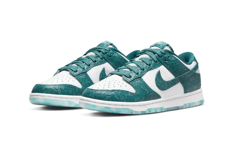 Nike Dunk Low Ocean Official Look Release Info DV3029-100 White Bright Spruce 100 USD Release Info 2022 Price date 
