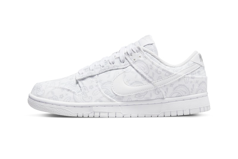 nike dunk low paisley white grey fog DJ9955 100 release date info store list buying guide photos price 