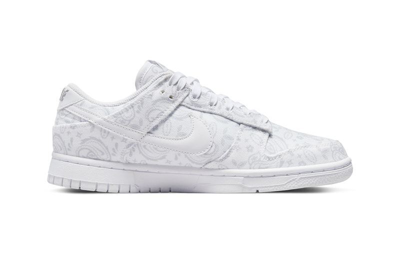 nike dunk low paisley white grey fog DJ9955 100 release date info store list buying guide photos price 
