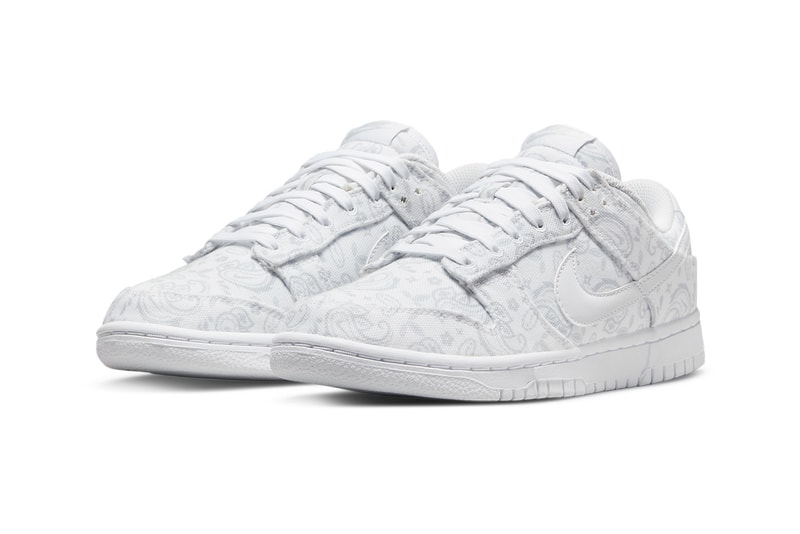 nike dunk low paisley white grey fog DJ9955 100 release date info store list buying guide photos price 