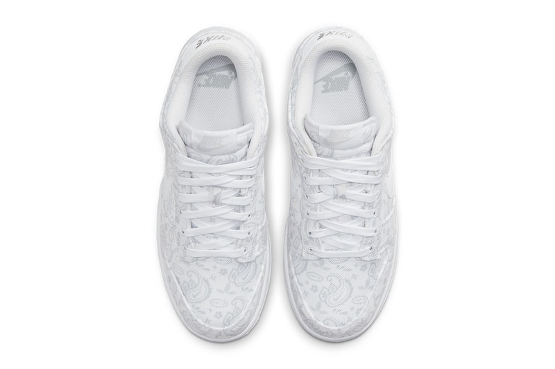nike dunk low paisley white grey fog DJ9955 100 release date info store list buying guide photos price 