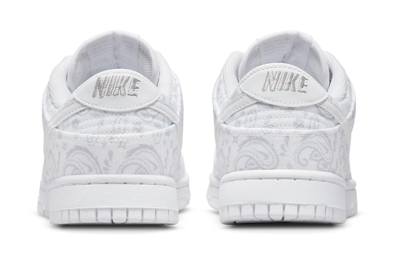 nike dunk low paisley white grey fog DJ9955 100 release date info store list buying guide photos price 