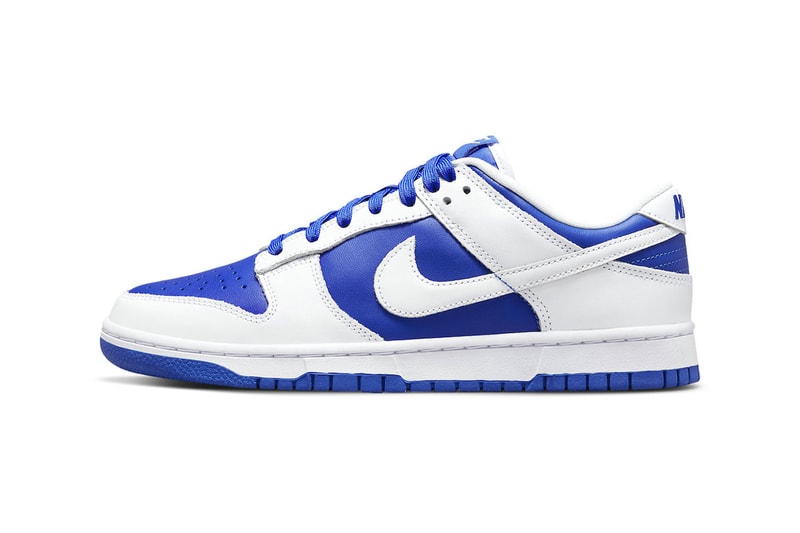 Nike Dunk Low Returns in a Dual Tone "Racer Blue" Iteration DD1391-401 sneakers skateboarding blue white crisp kentucky nike dunk low