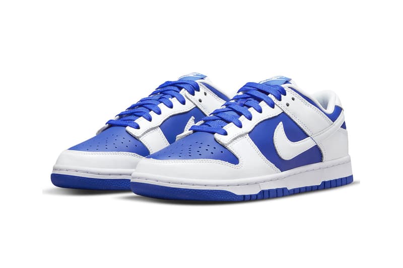 Nike Dunk Low Returns in a Dual Tone "Racer Blue" Iteration DD1391-401 sneakers skateboarding blue white crisp kentucky nike dunk low