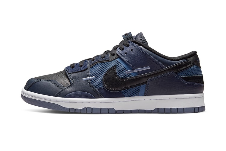 Nike Dunk Low Scrap Gets Fashioned With Black and Navy Uppers