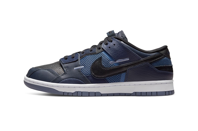 nike dunk low scrap black navy  DH7450 400 release date info store list buying guide photos price 