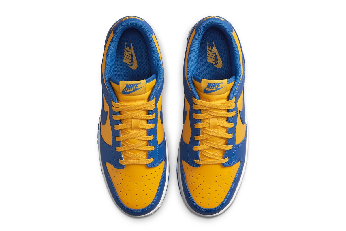 Nike Dunk Low UCLA Official Look Release Info DD1391-402 Date Buy Price Blue Jay University Gold White
