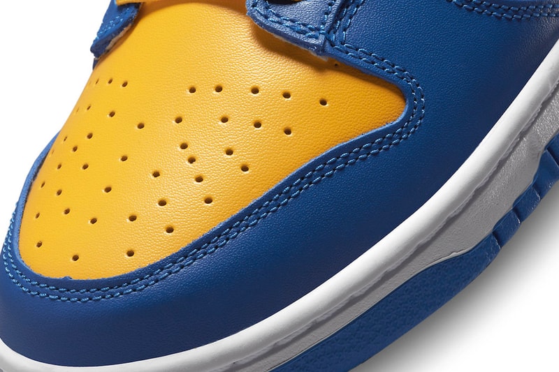 Nike Dunk Low UCLA Official Look Release Info DD1391-402 Date Buy Price Blue Jay University Gold White