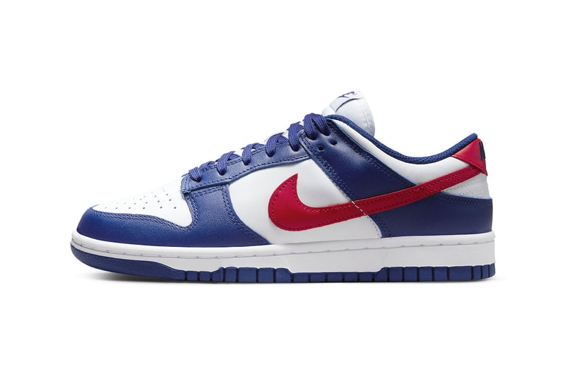 Nike Dunk Low Gears up for the Fourth of July With "USA" Colorway DD1503-119 white royal university read sneakers nike swoosh 4th of july fourth of july america usa