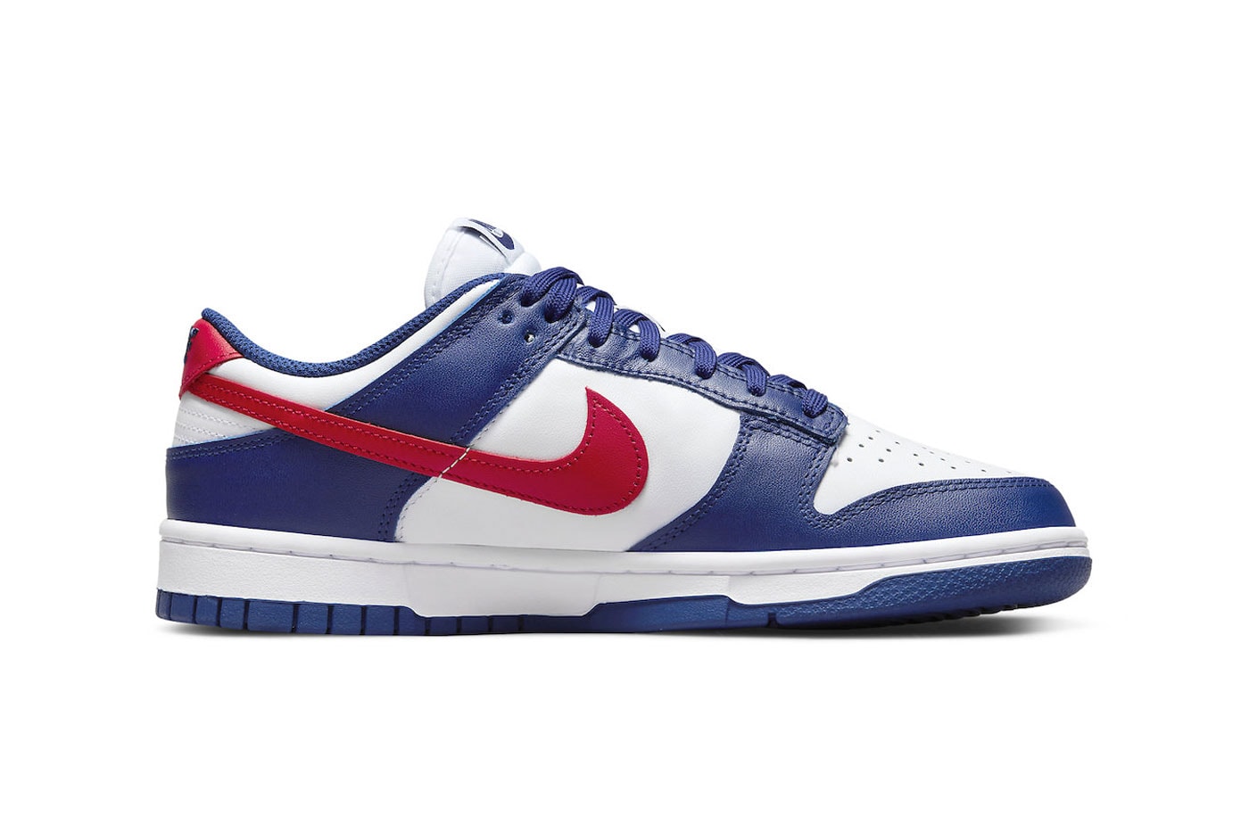 Nike Dunk Low Gears up for the Fourth of July With "USA" Colorway DD1503-119 white royal university read sneakers nike swoosh 4th of july fourth of july america usa