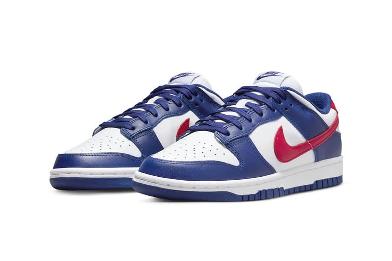 Nike Dunk Low Gears up for the Fourth of July With "USA" Colorway DD1503-119 white royal university read sneakers nike swoosh 4th of july fourth of july america usa