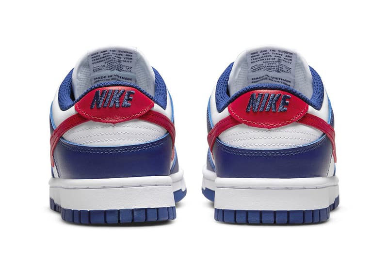 Nike Dunk Low Gears up for the Fourth of July With "USA" Colorway DD1503-119 white royal university read sneakers nike swoosh 4th of july fourth of july america usa