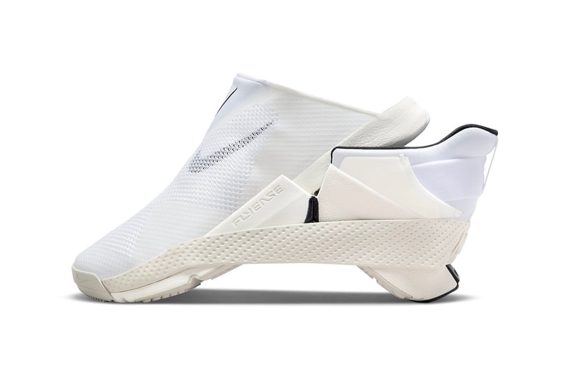 Nike Go FlyEase white sail slip on accessible bi-stable hinge mesh black swoosh price date release info 