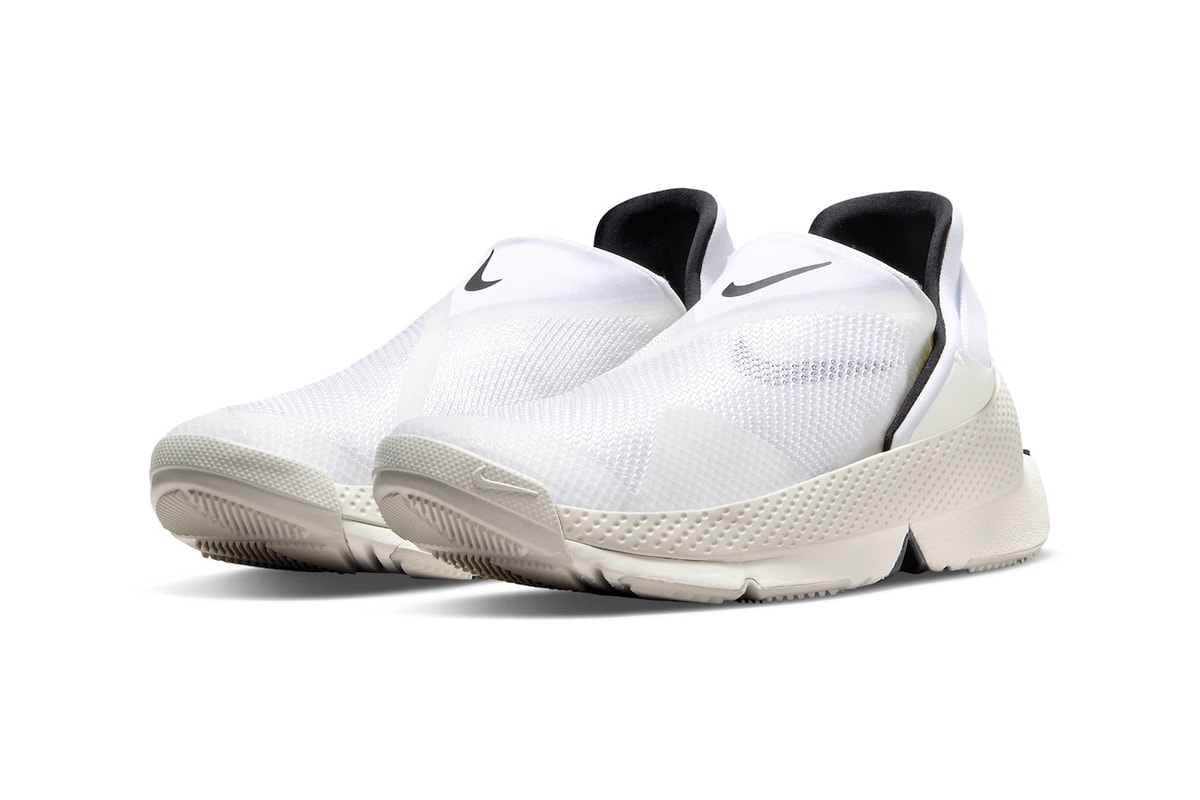 Nike Go FlyEase white sail slip on accessible bi-stable hinge mesh black swoosh price date release info 