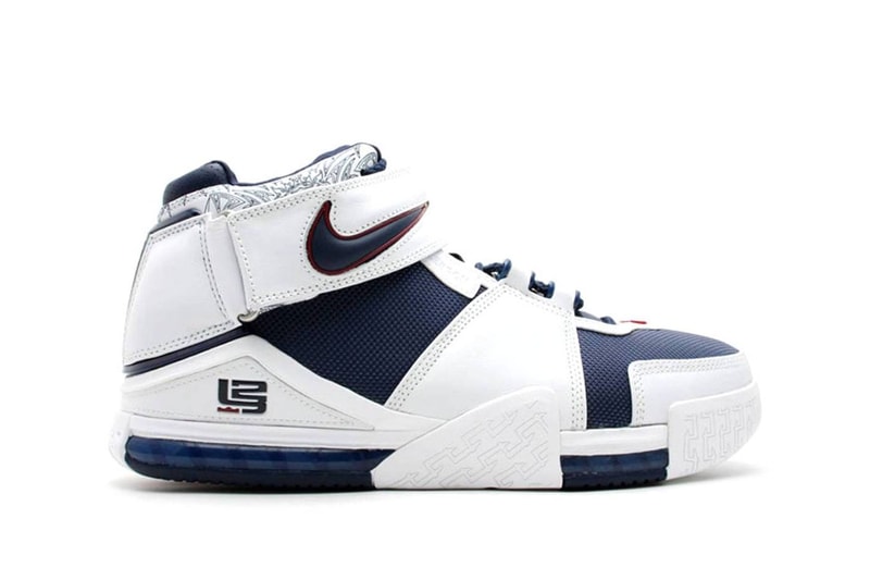 Nike LeBron 2 "USA" Is Slated to Return Later This Fall 2022 DR0826-100 white midnight navy varsity crimson 2004 olympics lebron james basketball nba