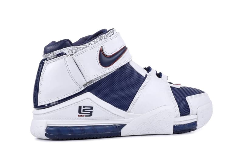 Nike LeBron 2 "USA" Is Slated to Return Later This Fall 2022 DR0826-100 white midnight navy varsity crimson 2004 olympics lebron james basketball nba