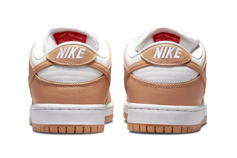 Nike SB Dunk Low light cognac dm8998-200 orange white leather tan release info price date 100 USD