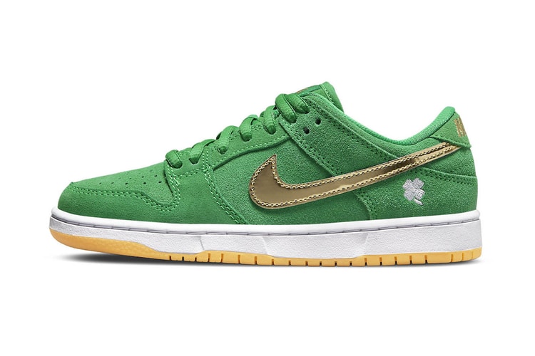 Nike Gears up for St. Patrick's Day With New Green and Gold SB Dunk Low Release