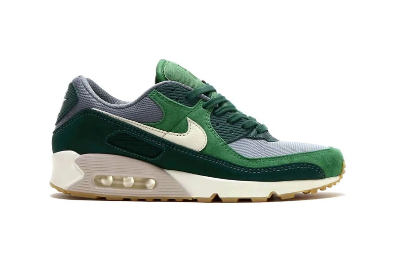 Nike Air Max 90 Pro Green pale ivory forest green dh4621-300 release info air max day release info date price suede white sail grey