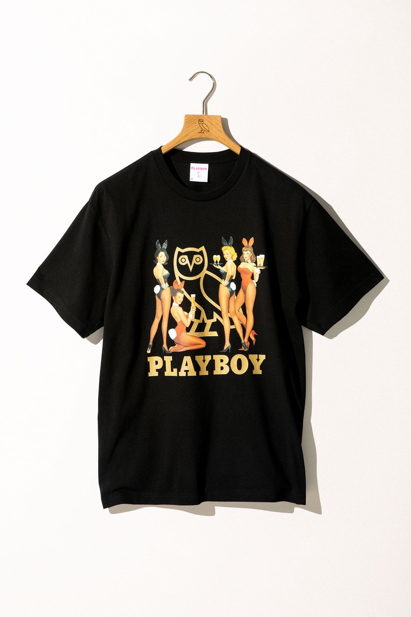 OVO Playboy Symbols of Prestige SS22 Spring Summer 2022 capsule collection air magazine covers intarsia sweaters silk shirts bucket hats cap boxer shorts keychains necklace playing cards collection collab release info date