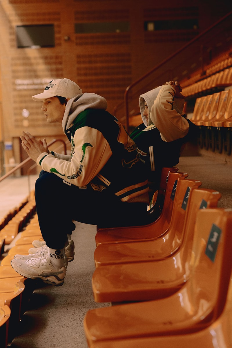 Pal Sporting Goods Jai Alai Pack Release Info Buy Price Varsity Jacket Regenerated Yarn Hoodie Sweatpants Tees