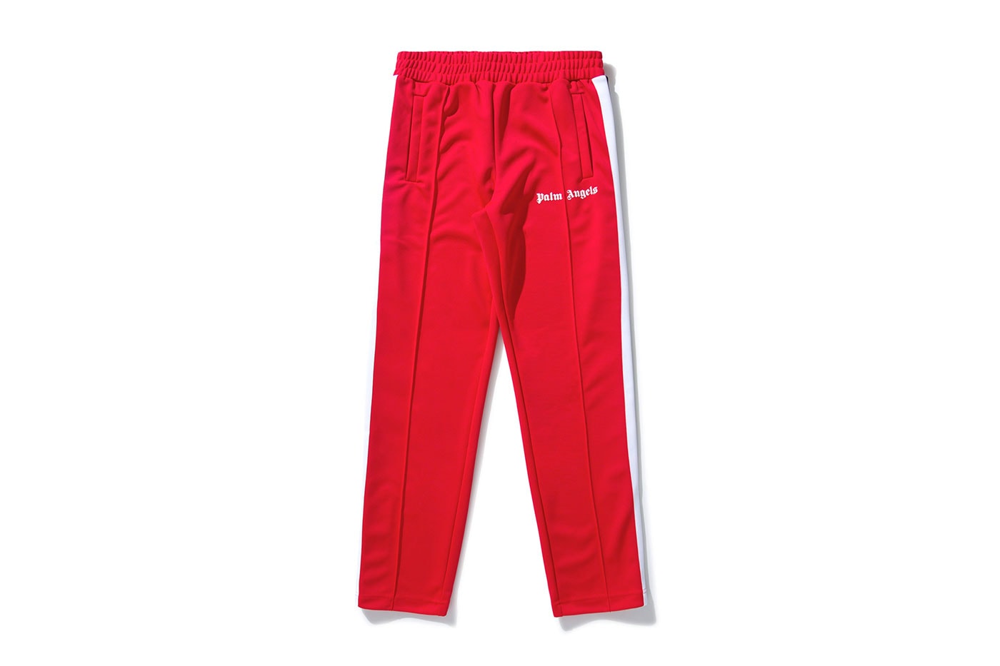 TWO TONE TRACK PANTS in red - Palm Angels® Official