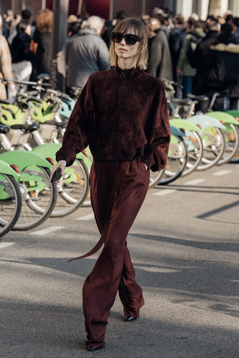 Paris Fashion Week Street Style Fall/Winter 2022 FW22 looks miu miu dior louis vuitton balenciaga 