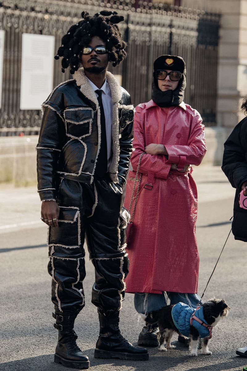 Paris Fashion Week Street Style Fall/Winter 2022 FW22 looks miu miu dior louis vuitton balenciaga 