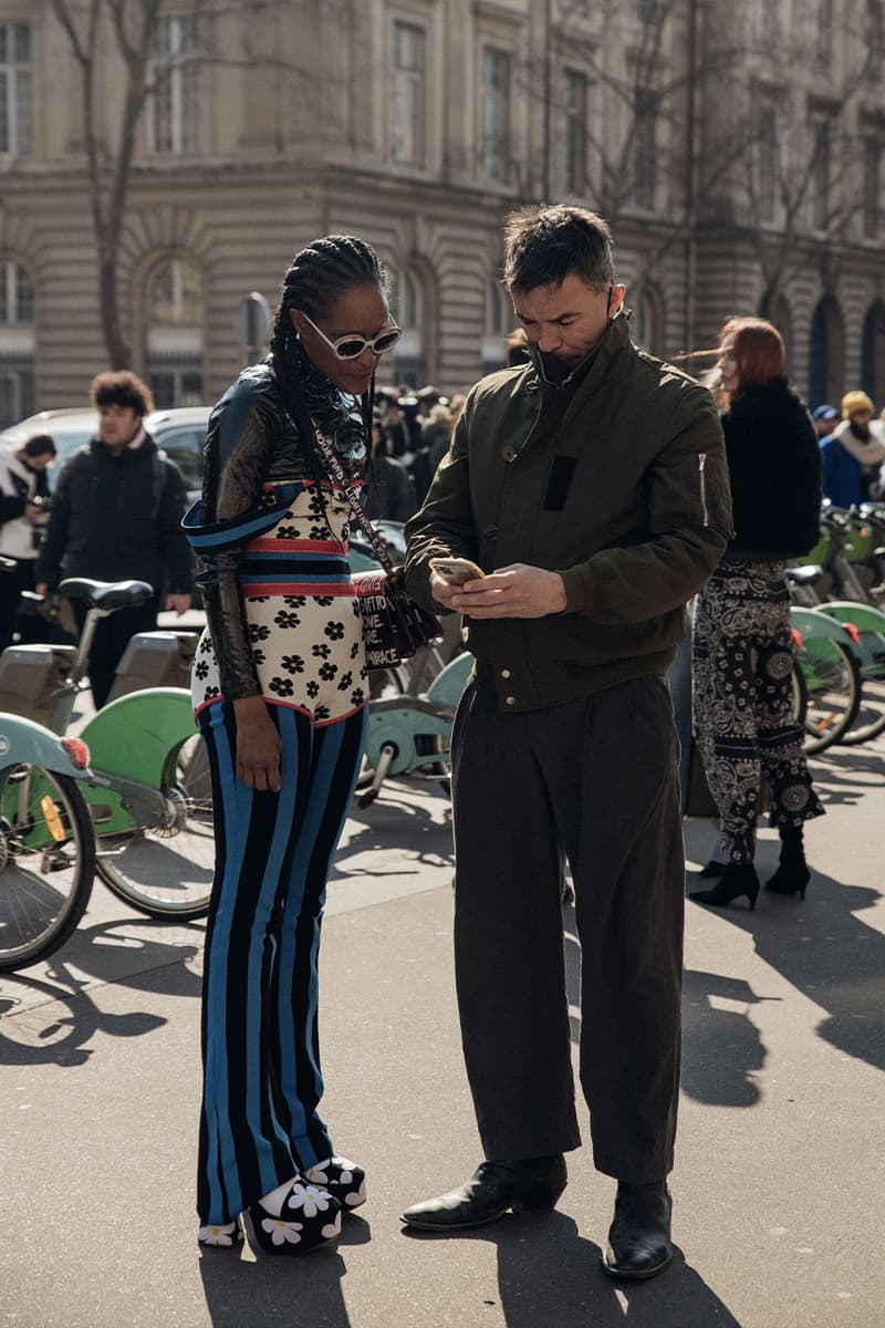 Paris Fashion Week Street Style Fall/Winter 2022 FW22 looks miu miu dior louis vuitton balenciaga 