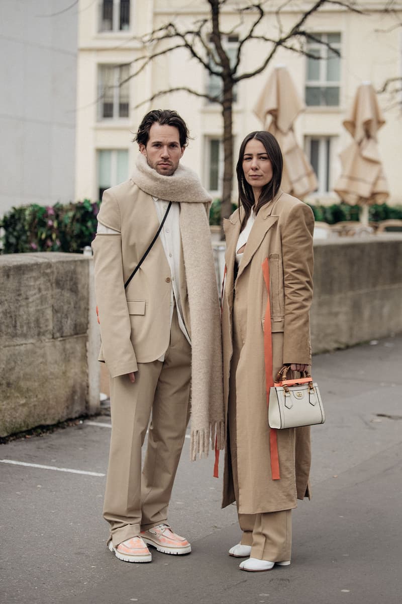 Paris Fashion Week Street Style Fall/Winter 2022 FW22 looks miu miu dior louis vuitton balenciaga 