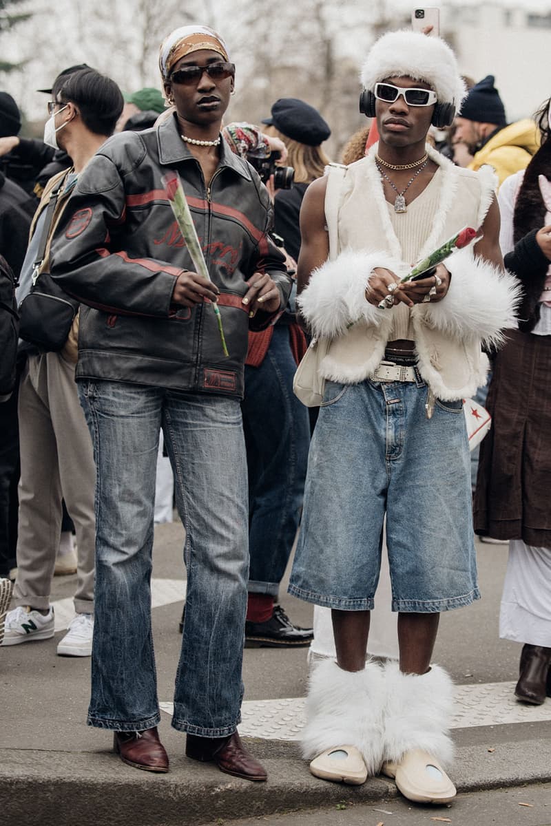 Paris Fashion Week Street Style Fall/Winter 2022 FW22 looks miu miu dior louis vuitton balenciaga 