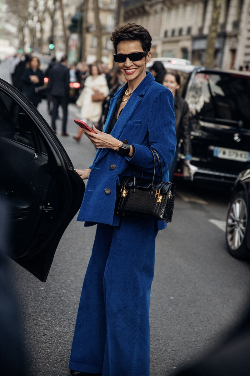 Paris Fashion Week Street Style Fall/Winter 2022 FW22 looks miu miu dior louis vuitton balenciaga 