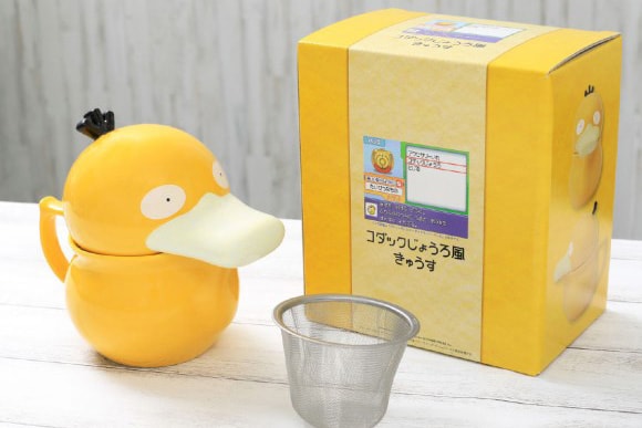 Pokemon enskyshop psyduck teapot release home nintendo water tea green tea drinks pokemon anime Japan 