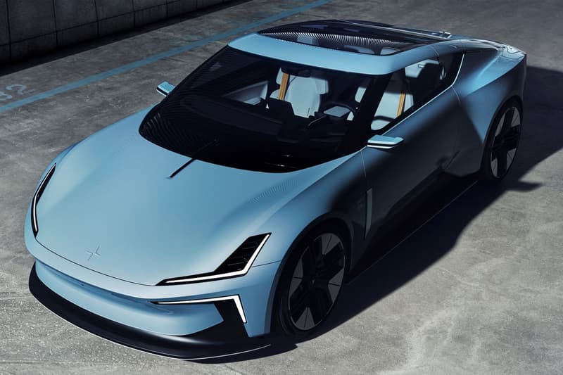 Polestar O2 Convertible Concept Flying Drone autonomous follows car 2 door roadster sportscar ev electric vehicle mobility infotainment editing release info