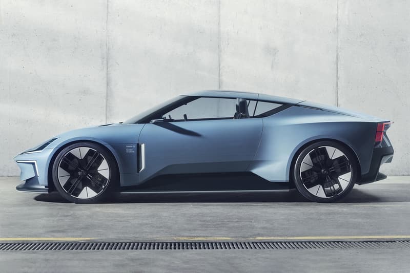 Polestar O2 Convertible Concept Flying Drone autonomous follows car 2 door roadster sportscar ev electric vehicle mobility infotainment editing release info