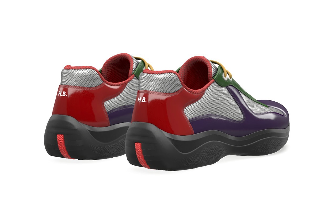 Prada America's Cup AC Factory Customisation Shoe Personalised Initials Colorways Raf Simons Miuccia Prada