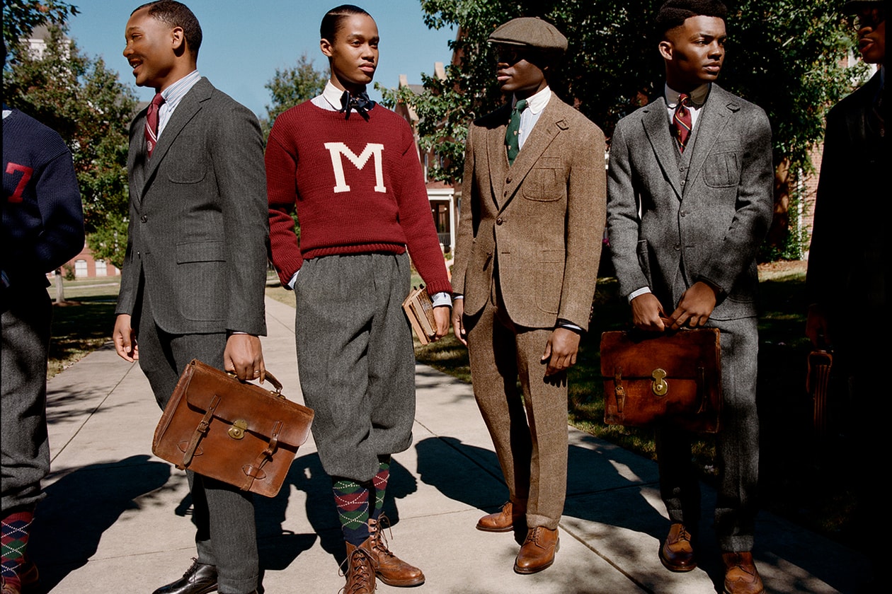 ralph lauren Rich Heritage of HBCUs Morehouse and Spelman historically black colleges charity vintage blazer tweed collection collaboration racial inequality