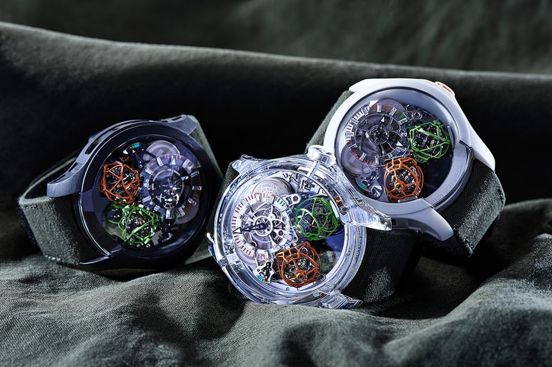 READYMADE Designs Three Escape II Twin Spherion Watches For Purnell Using WWII Fabric