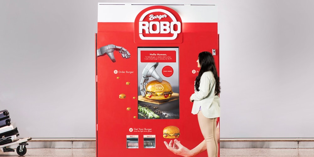 The hamburger vending machine has arrived