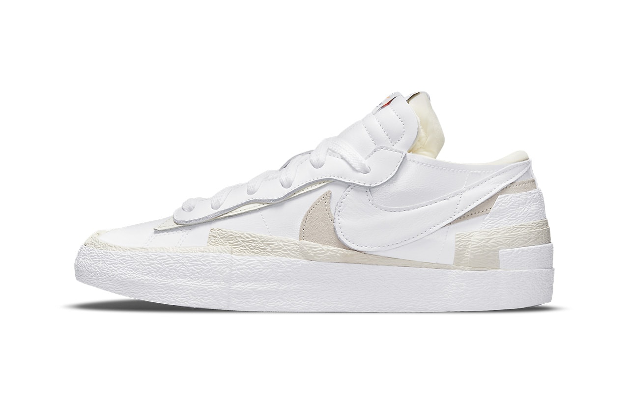 sacai nike blazer low black patent white patent DM6443 001 DM6443 100 release date info store list buying guide photos price 