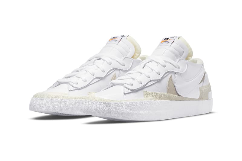 sacai nike blazer low black patent white patent DM6443 001 DM6443 100 release date info store list buying guide photos price 