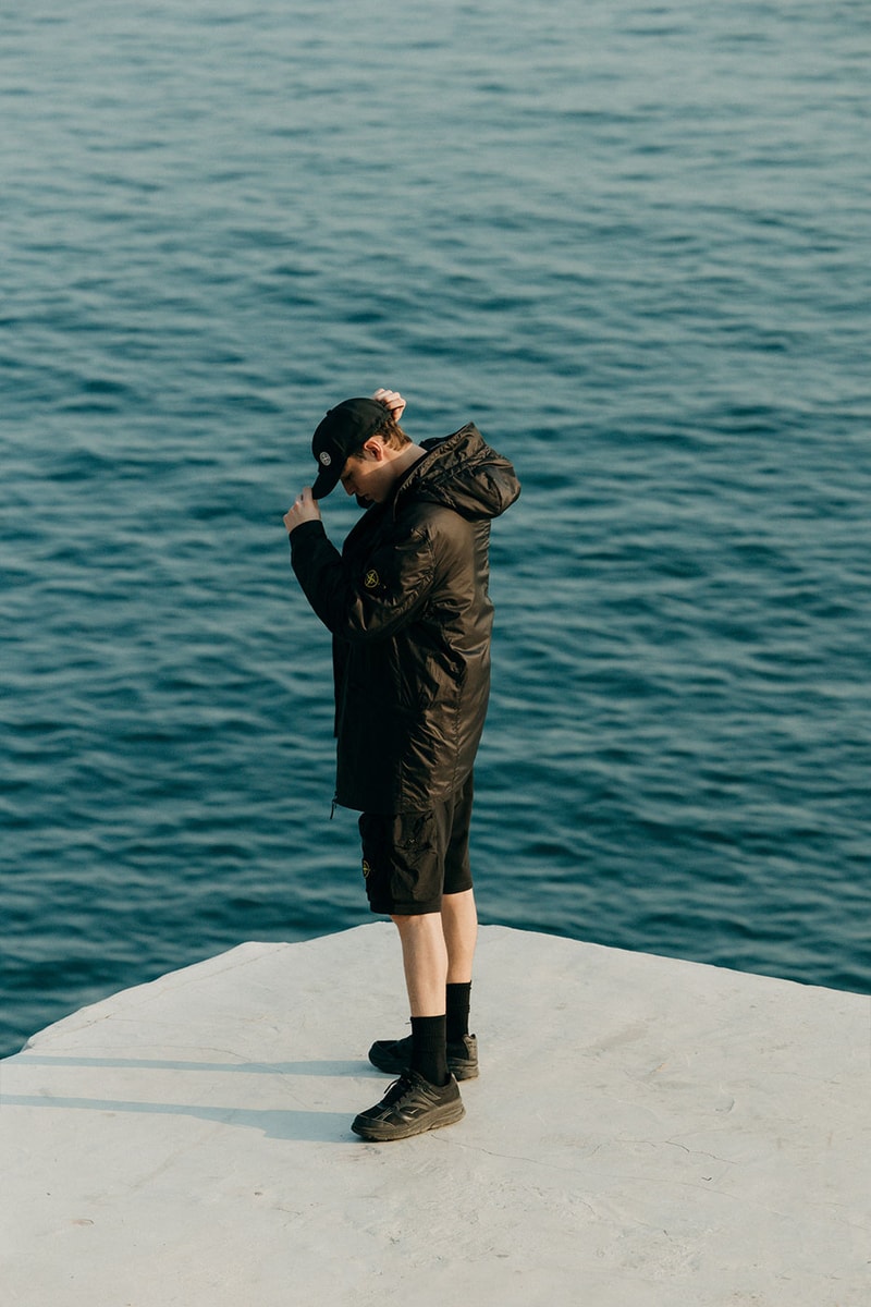 Stone Island SS22 Marina Shadow Project New Arrivals HBX Release Info Price Buy 3 Layer Gore Tex Vest Jacket Cargo Reef Camo Cardigan Caps Belt Pouches Shorts