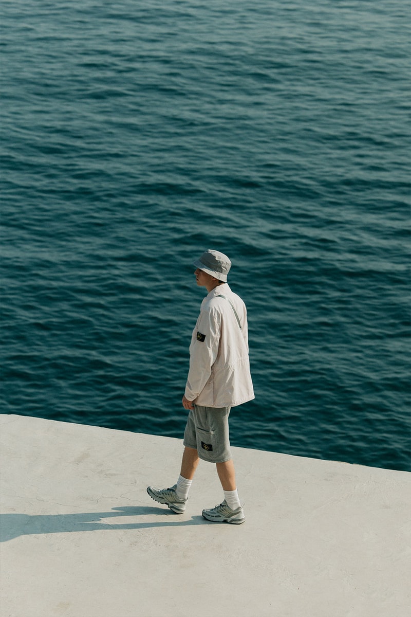 Stone Island SS22 Marina Shadow Project New Arrivals HBX Release Info Price Buy 3 Layer Gore Tex Vest Jacket Cargo Reef Camo Cardigan Caps Belt Pouches Shorts