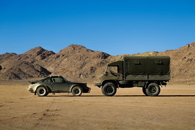 Stone Island and Daniel Arsham Join Forces To Unveil Customized Porsche 930 and Unimog 404 mercedes-benz trucks 1986 Porsche 911 Turbo design 