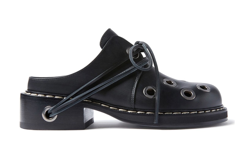 SUNNEI Buco Sabot Mule Black Rivets Holes Metal Goth Normcore Style Release Information
